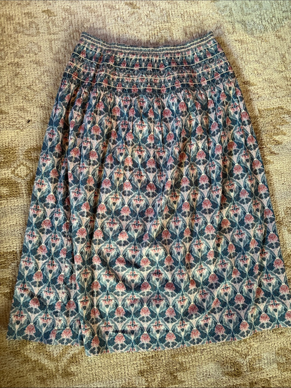 Liberty Of London Plus Smocked Skirt